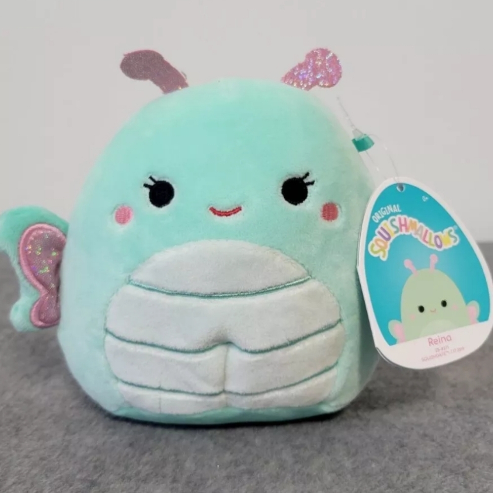 5" Reina the Blue Butterfly NWT Kellytoy HTF Squishmallow 2021
